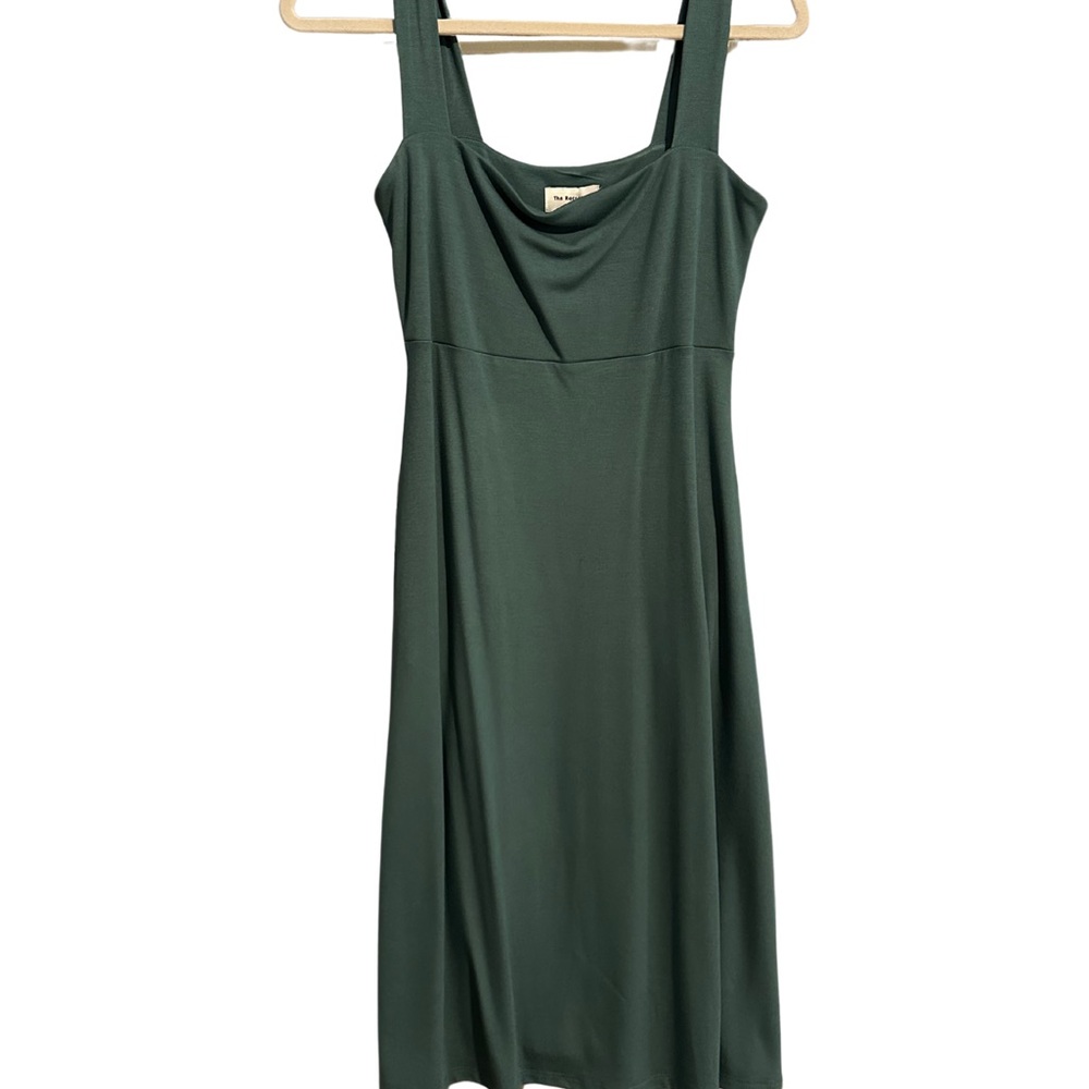 Casual Green Sleeveless Dress